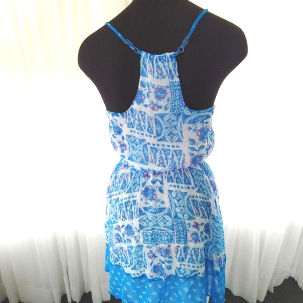 Blue floral summer dress - Picture 4 of 11